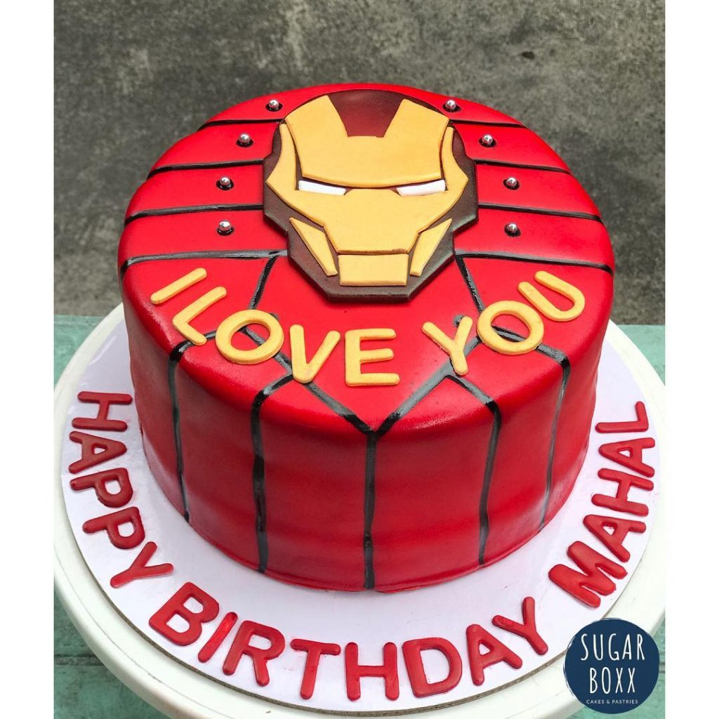 Ironman Cake Tutorial - How to Make an Avengers Cake Topper - Superhero Cake  - YouTube