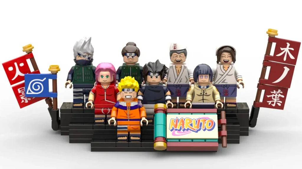 Naruto Ichiraku Ramen Shop - 25th Anniversary (DadiTwins) Minifigures