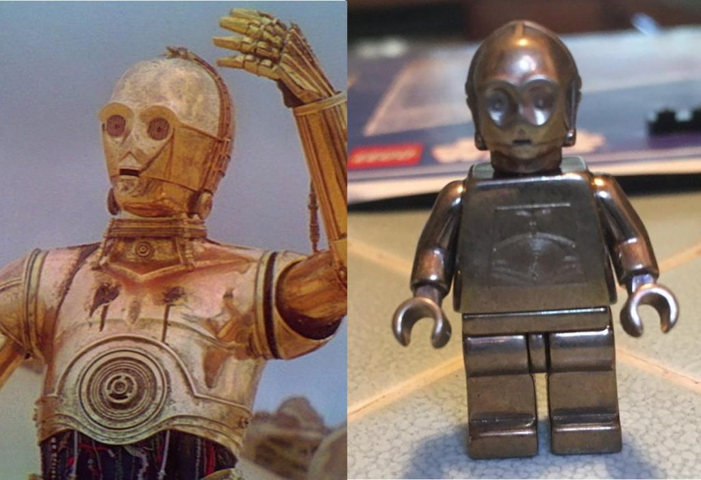 Solid Bronze C-3PO Minifigures