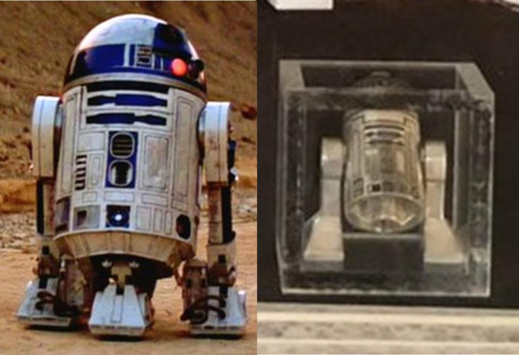 Solid Silver R2-D2 Minifigure