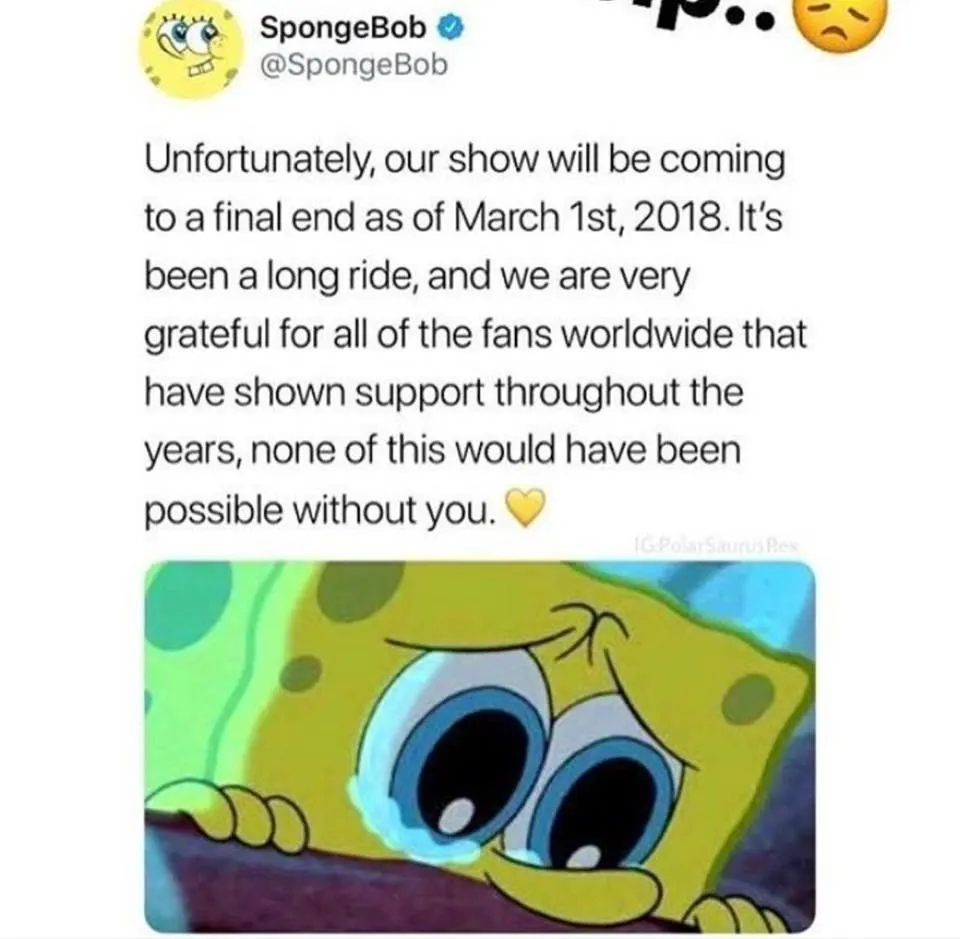 SpongeBob SquarePants Show Cancellation Hoax 2018