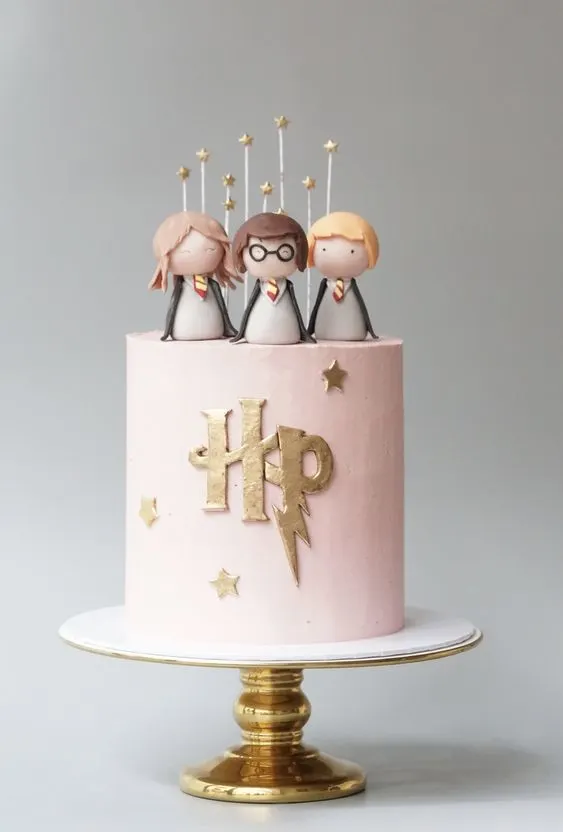The Golden Trio Cake