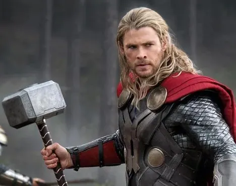 Thor, Marvel superhero holding his hammer