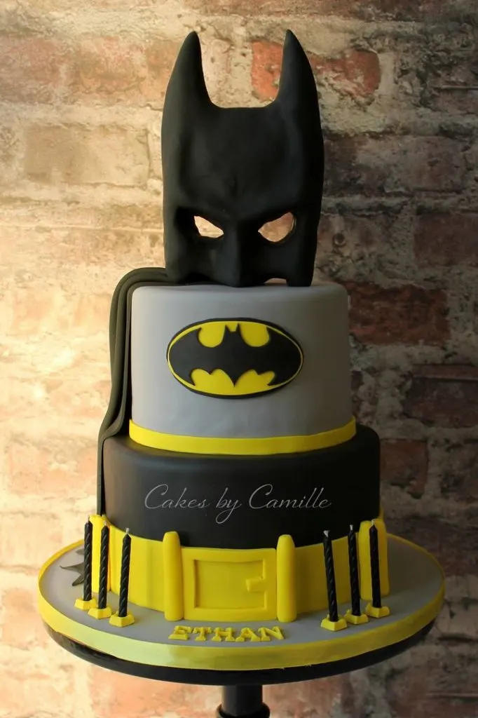 Batman Cake three layers