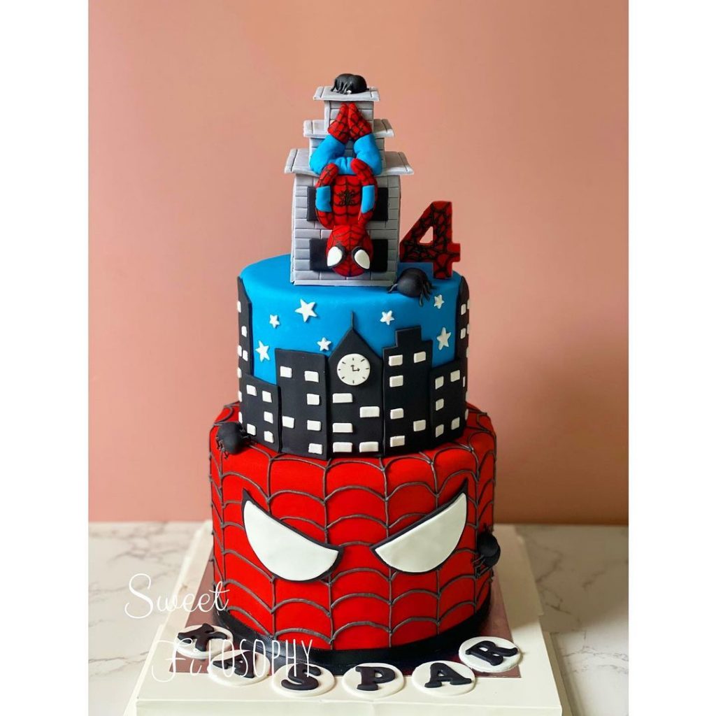 Customized spider man theme cake for a birthday boy❤ #whiteforestcake  #birthdaycake #spidermancake #spiderman #homemade #cakelovers❤ #tasty… |  Instagram