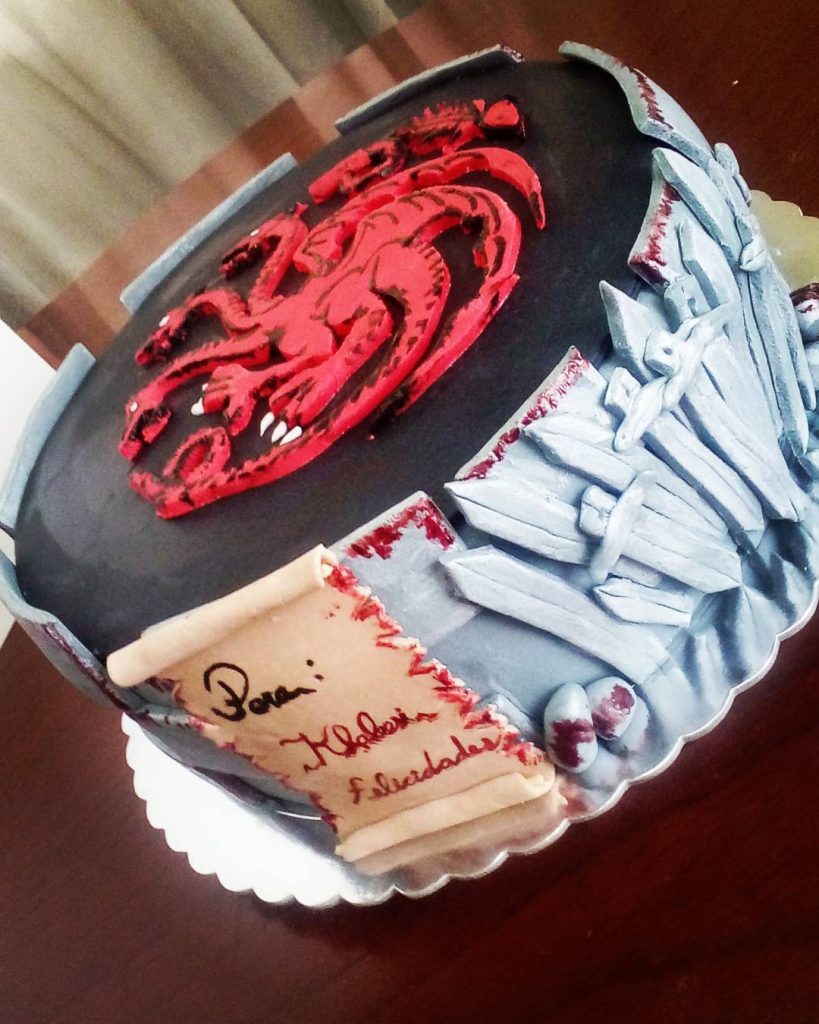 Game of Thrones Name Day Birthday Cake | Game of thrones birthday cake,  Custom cakes, Game of thrones cake
