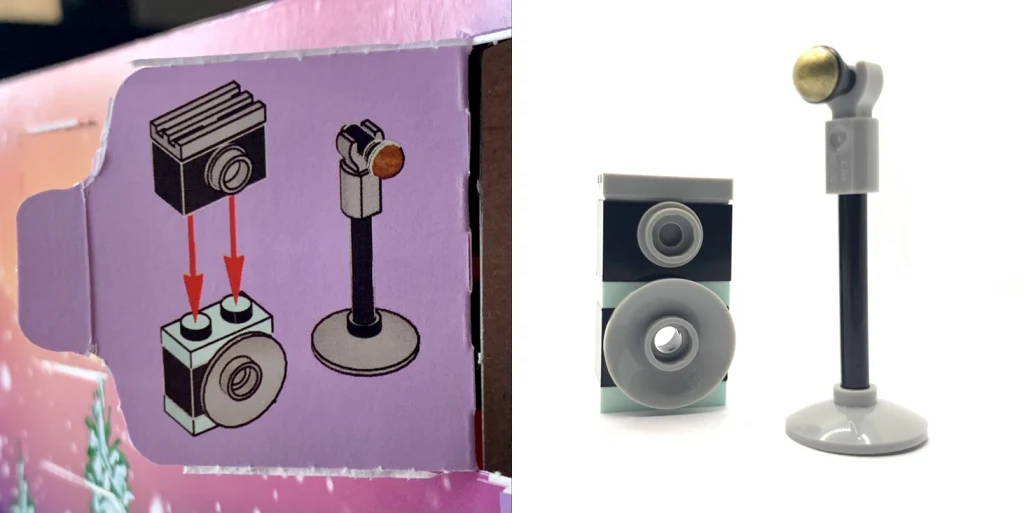 Day 13 - Microphone and speaker micro build from the LEGO 41706 Friends Advent Calendar 2022 
