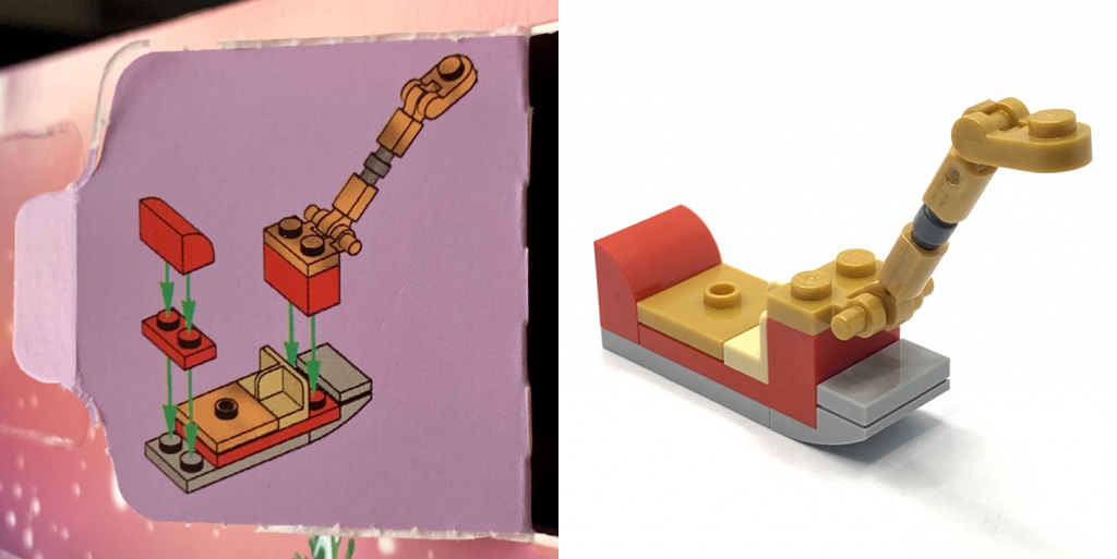Day 18 - Sleigh micro build from the LEGO 41706 Friends Advent Calendar 2022