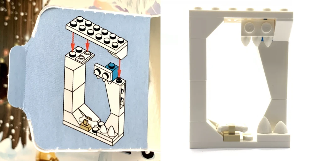 Day 22 - Hoth ice cave from LEGO Star Wars 2022 Advent Calendar 75340