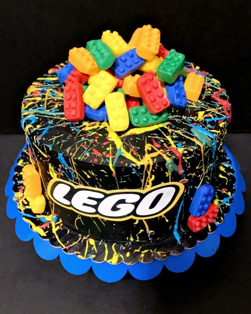 Lego cake | Lego cake making | how to make a Lego cake - YouTube