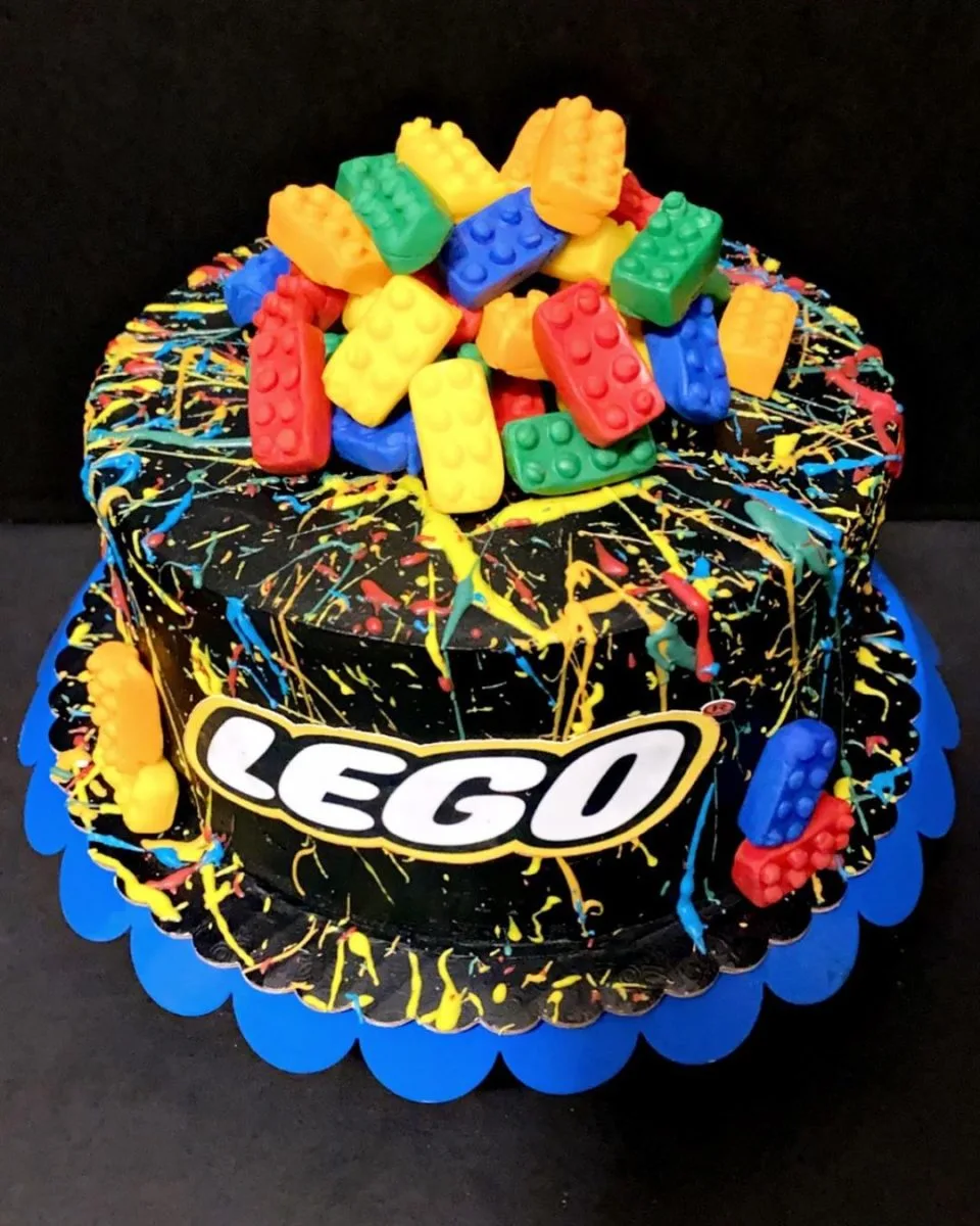 50 Best Lego Cake Ideas Lego Cake Paint Spill 960x1200