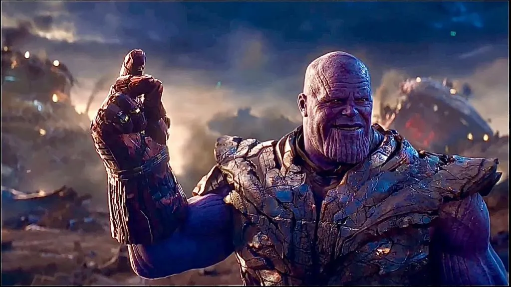 Thanos prepares to use the infinity stones to wipe out half of existence (Avengers: Endgame)