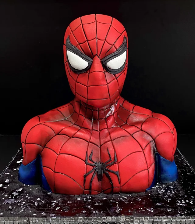 Spiderman Bust Cake