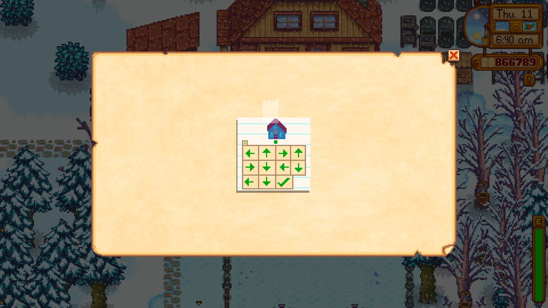 A screenshot showing Secret Note 19 from Stardew Valley.