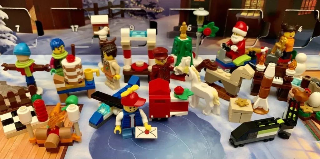All the LEGO City Advent calendar builds 2022