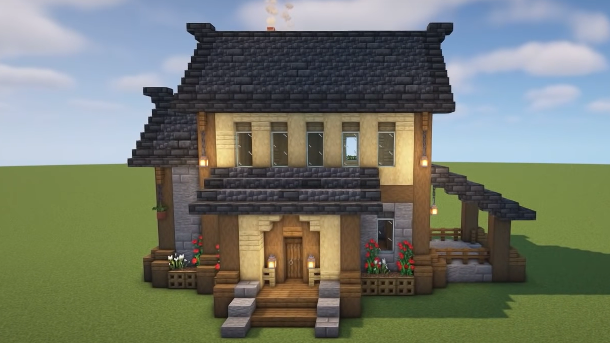 Small Stone House in Minecraft