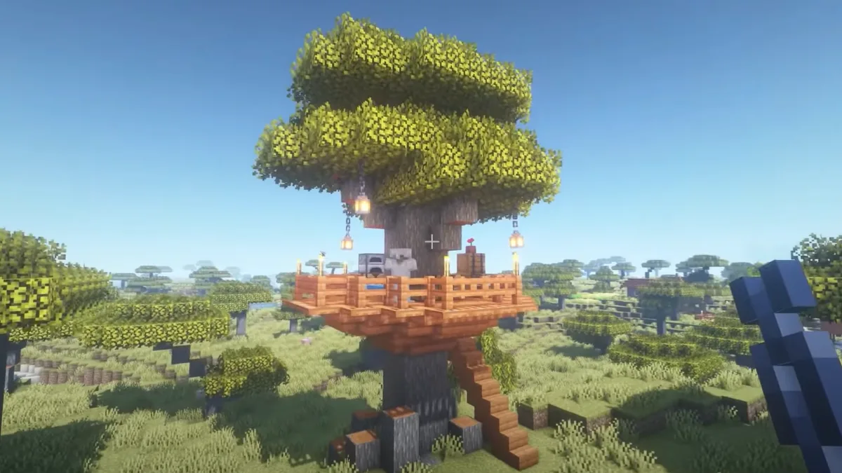 Simple Treehouse in Minecraft