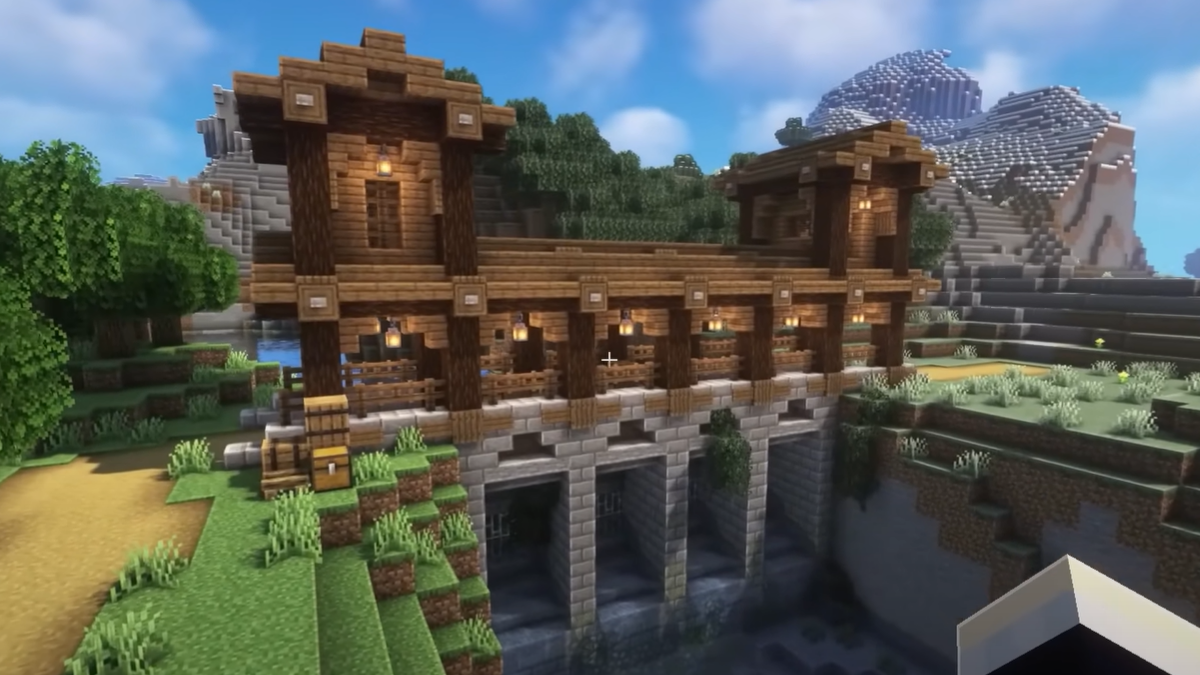 Riverside House in Minecraft