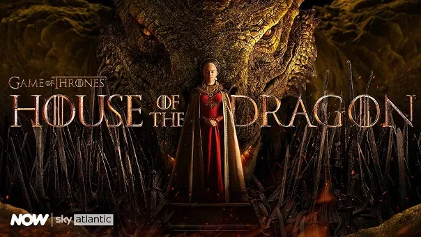 House of the Dragon TV show poster on Sky Go