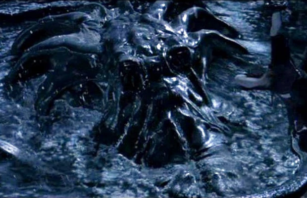 The Watcher in the Water in the Lord of the Rings: Fellowship of the Ring movie