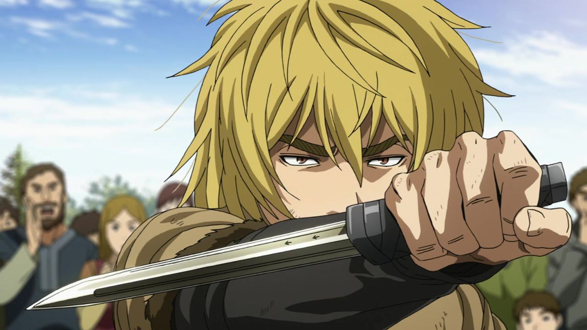 Vinland Saga - A Young Thorrfin Holding A Knife