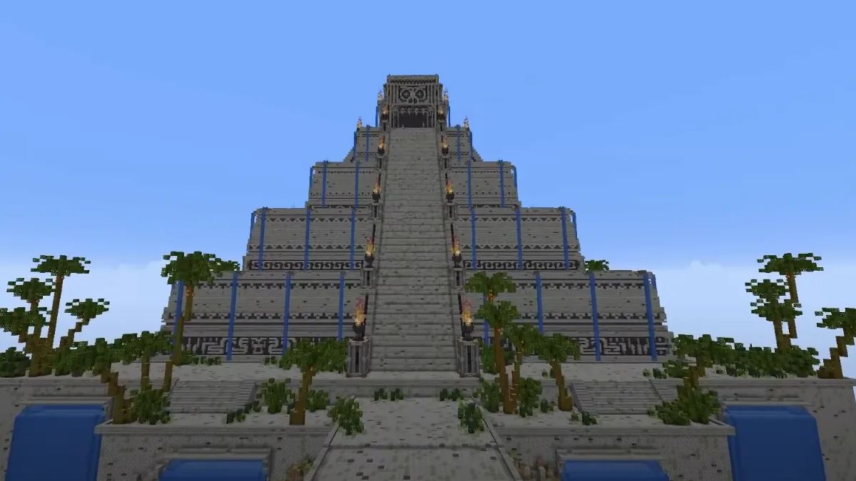Cursed Stone Temple in Minecraft