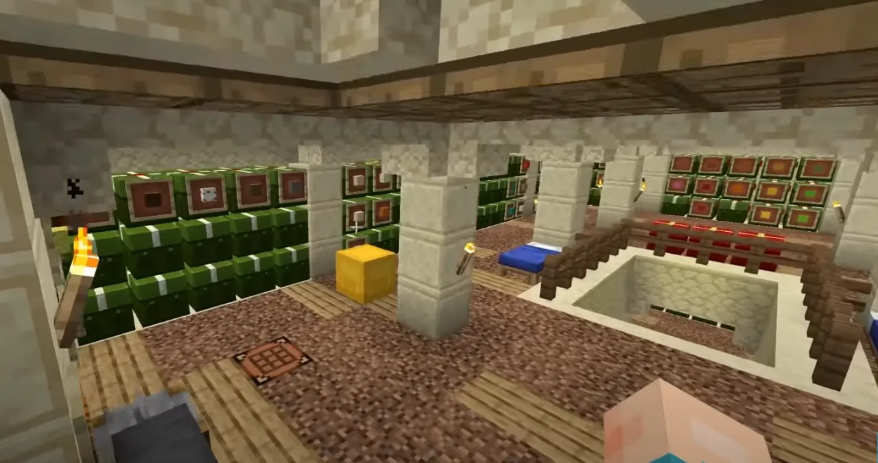 Treasure Room in a Basement in Minecraft