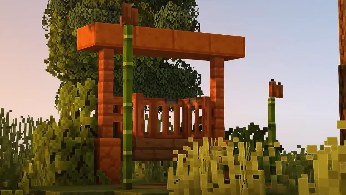 Wooden Swing Set in Minecraft