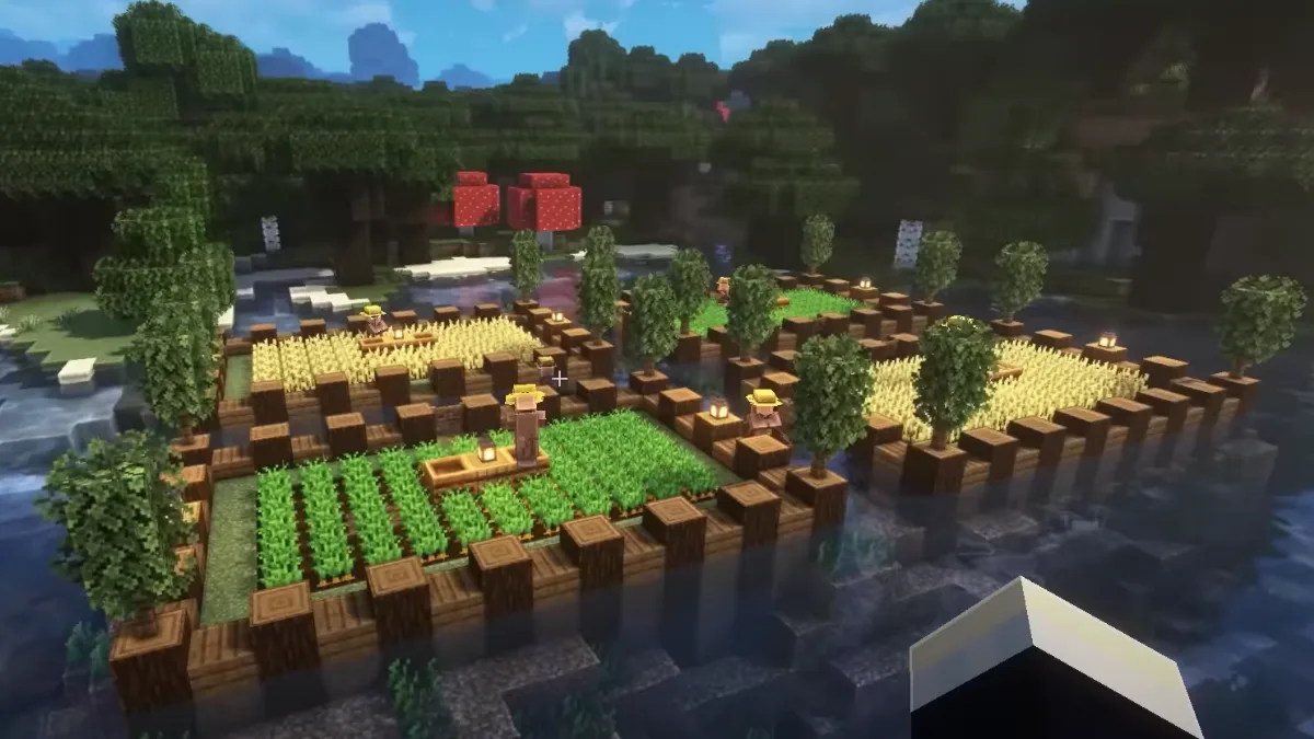 Private Mini-Islands Used For Farming in Minecraft