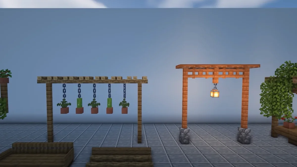 Different Set of Decorations in Minecraft