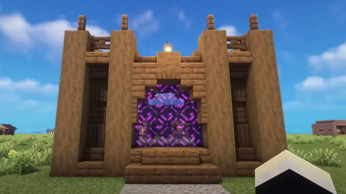 Wooden Stronghold Portal in Minecraft