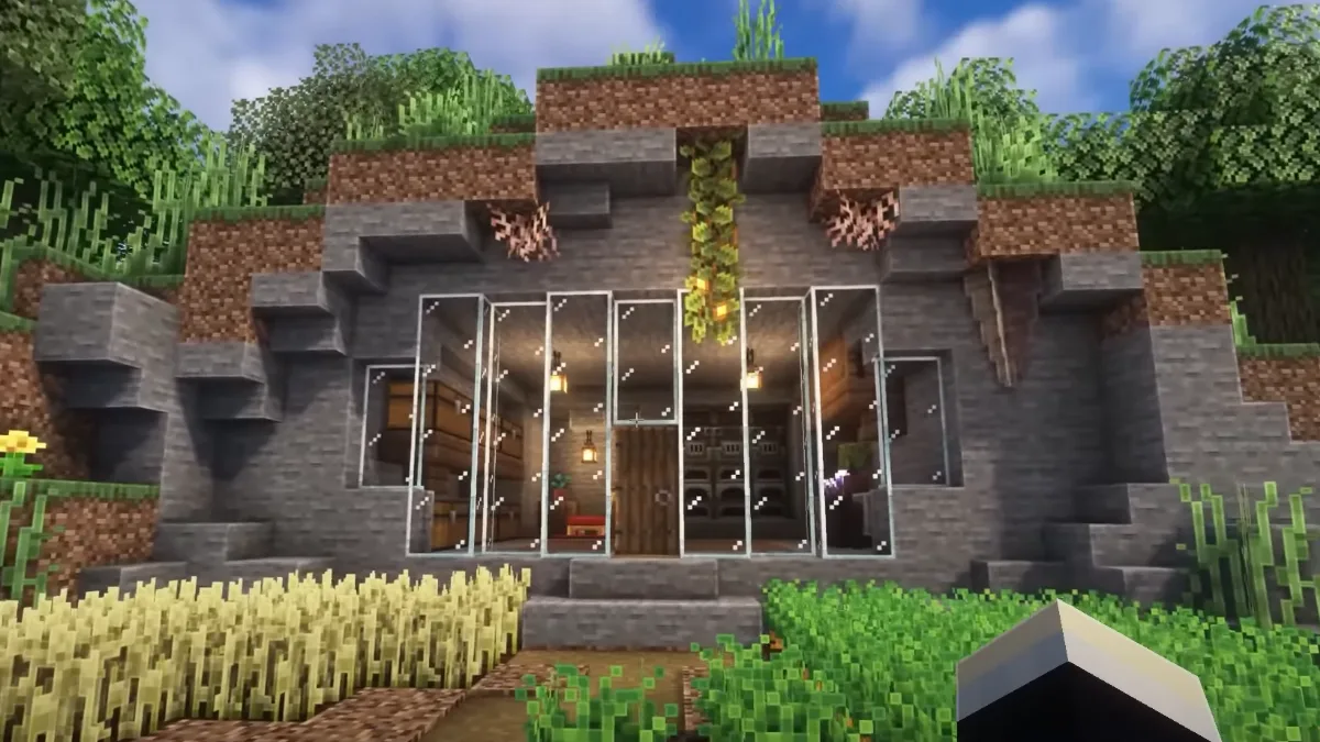 Mountainside Base in Minecraft