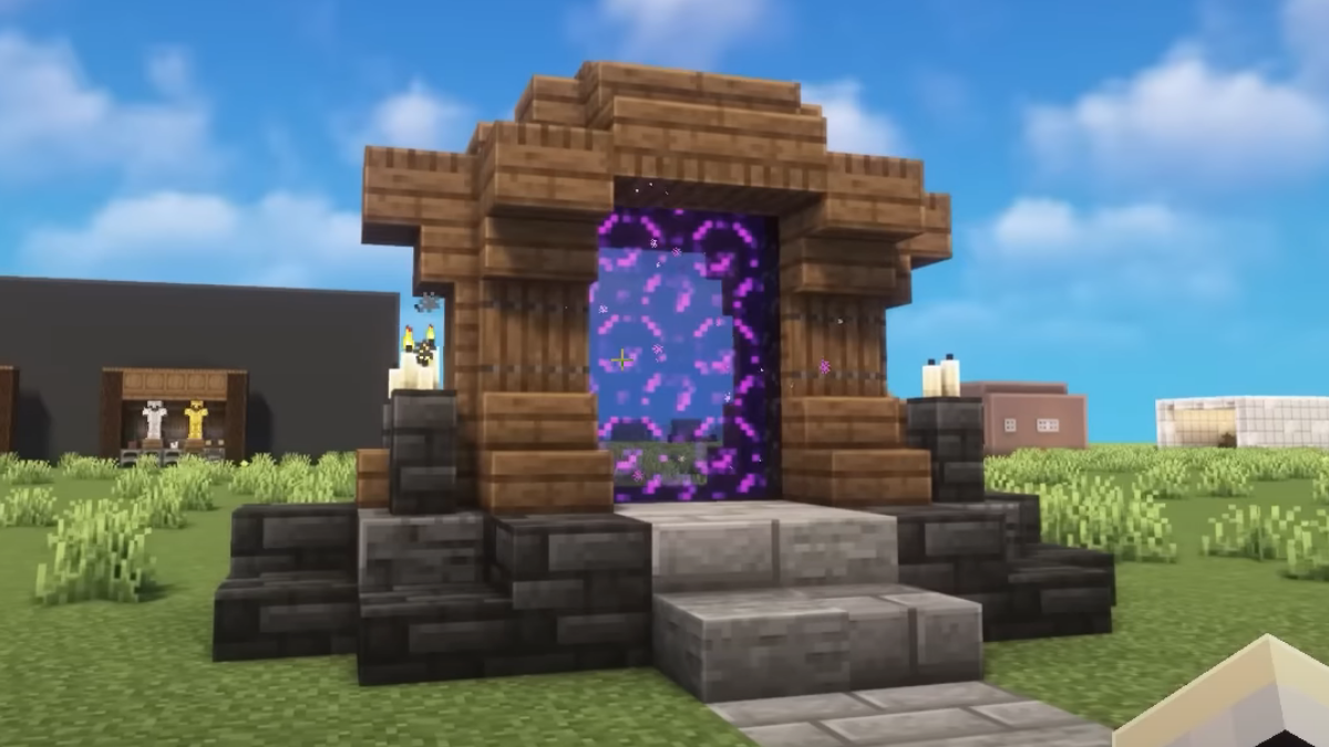 Wooden Nether Shrine in Minecraft