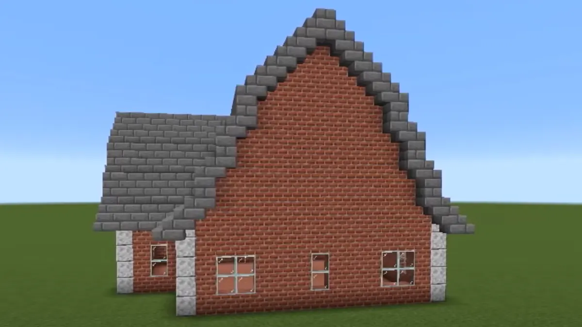 Stair Roofs Example in Minecraft