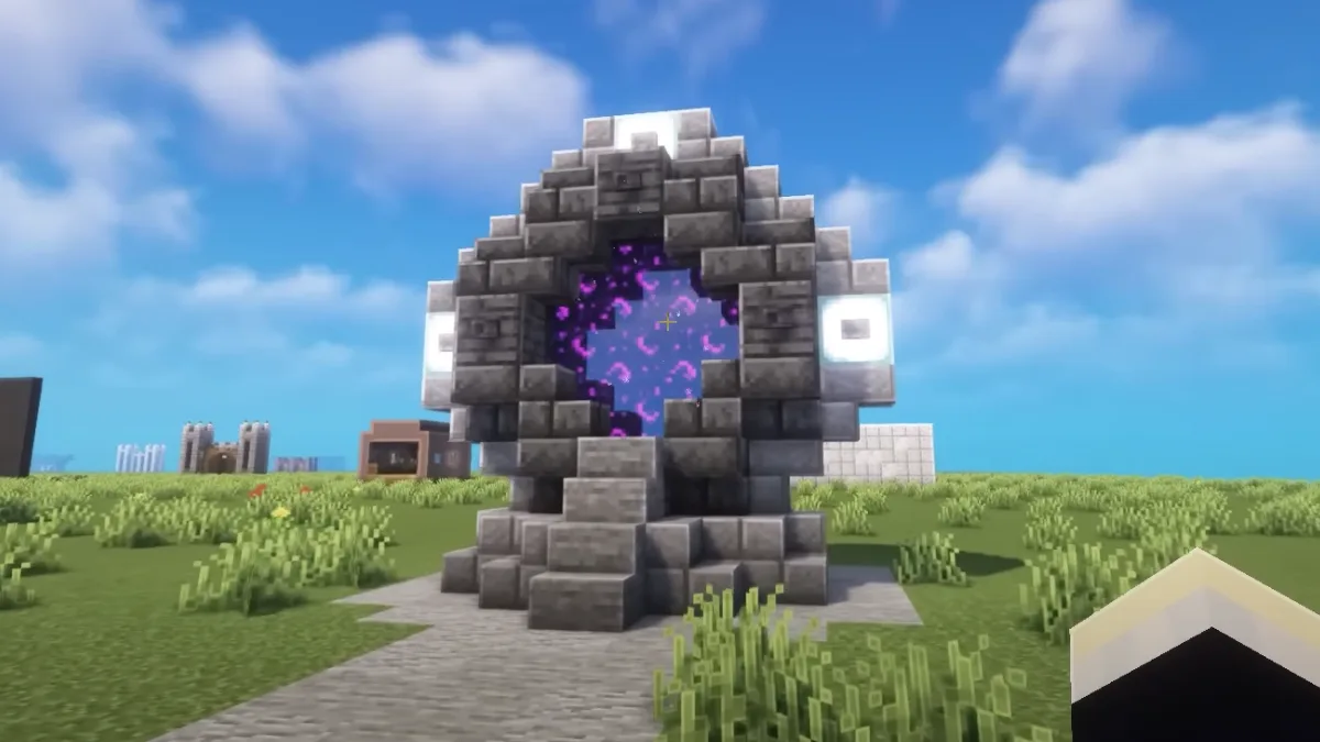 Futuristic Nether Portal in Minecraft