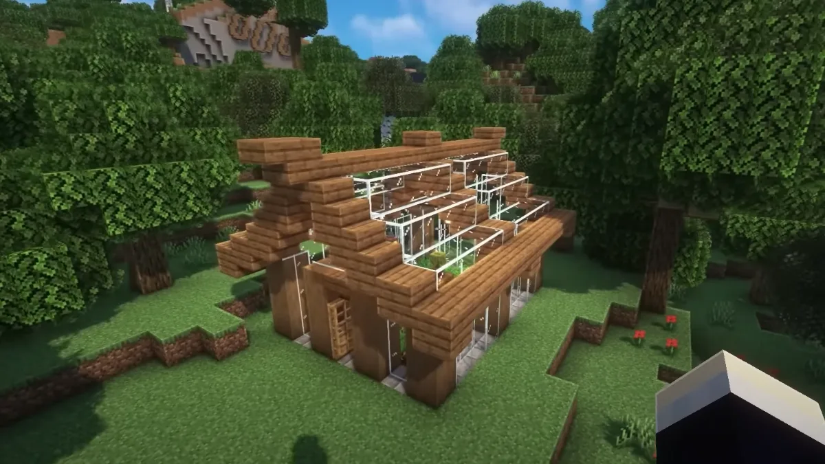Greenhouse Sideview in Minecraft