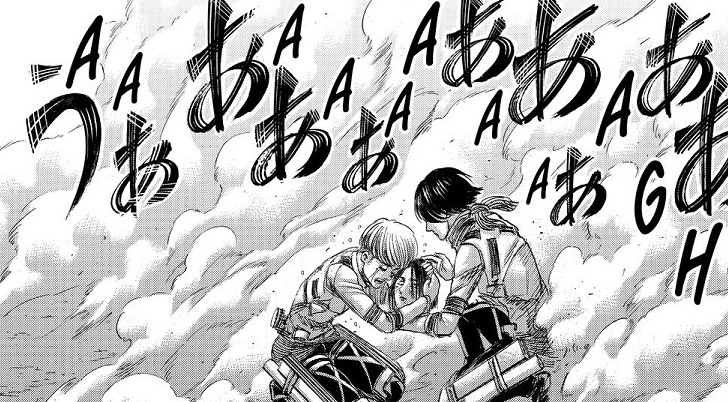 Aot chapter 139 - Mikasa and Armin mourning Erens death