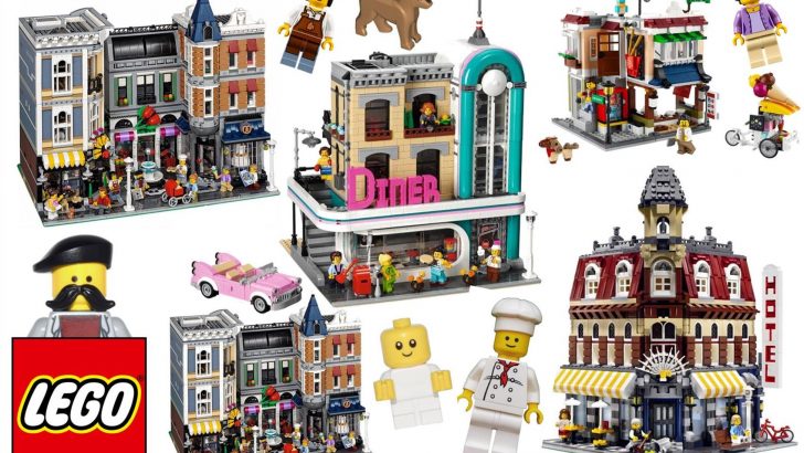 Lot of different LEGO Modular Building collection sets
