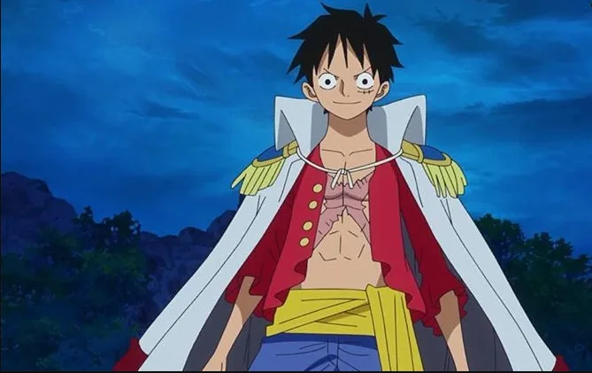 Luffy in Marine Uniform (One Piece Anime)