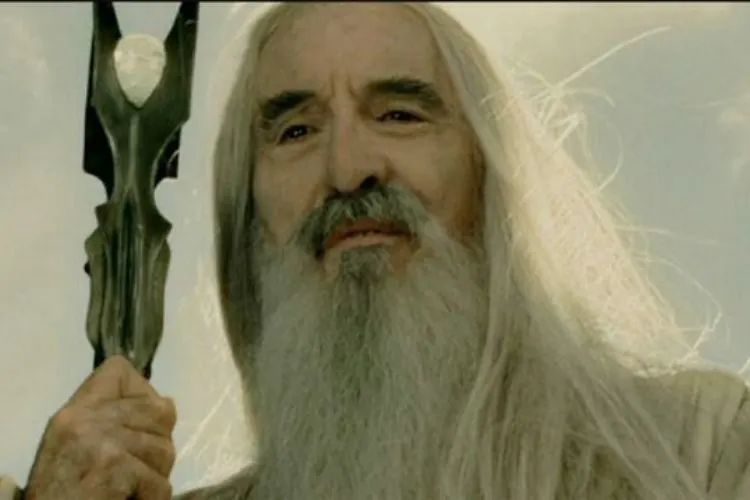 Sir Christopher Lee as Saruman in LOTR
