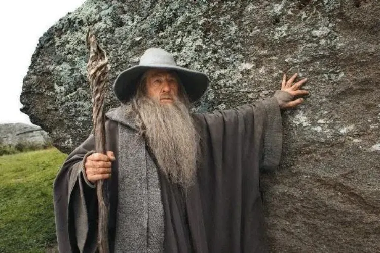 Sir Ian McKellen as Gandalf in LOTR