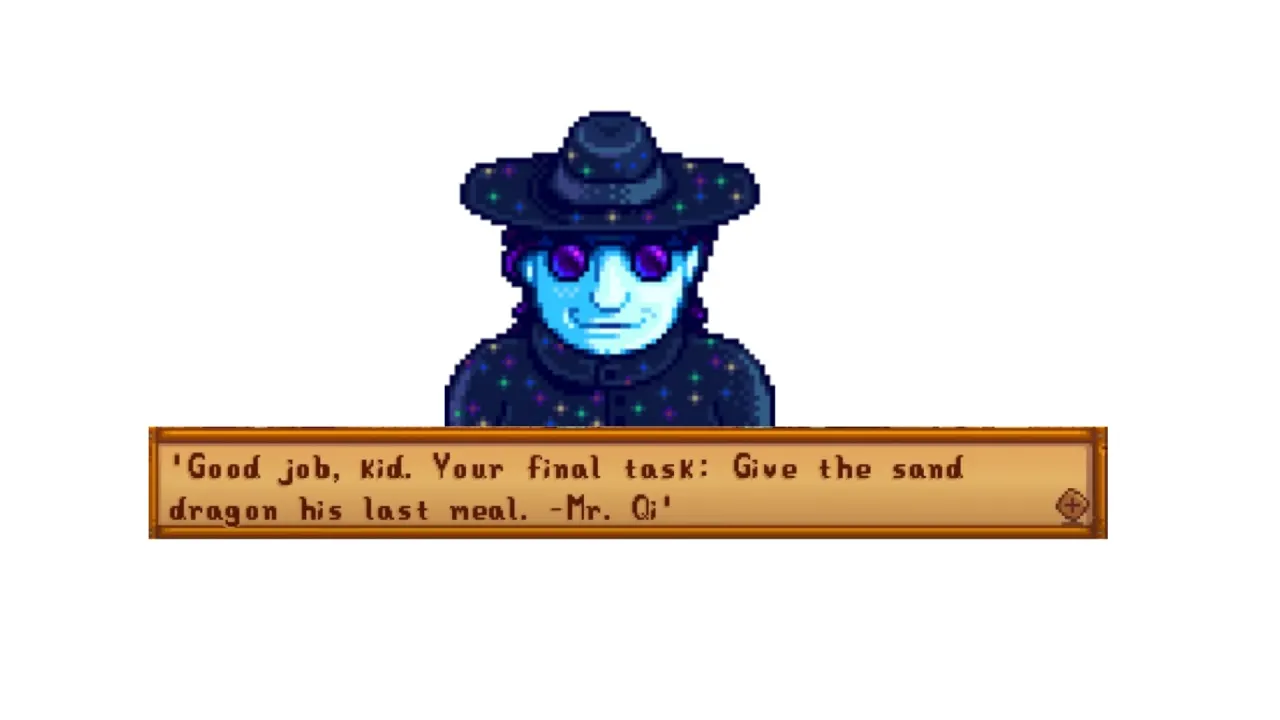 “Give The Sand Dragon His Last Meal” Step-by-Step Guide in Stardew Valley