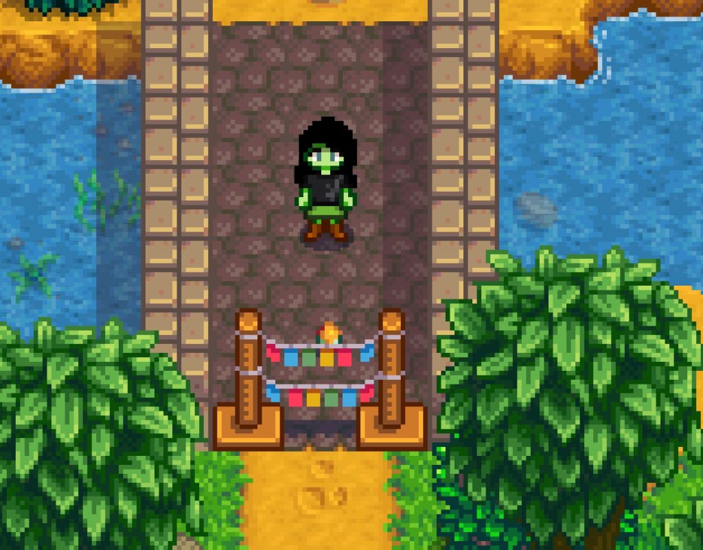 Location of Egg Nine in the Stardew Valley Egg Hunt Best Route