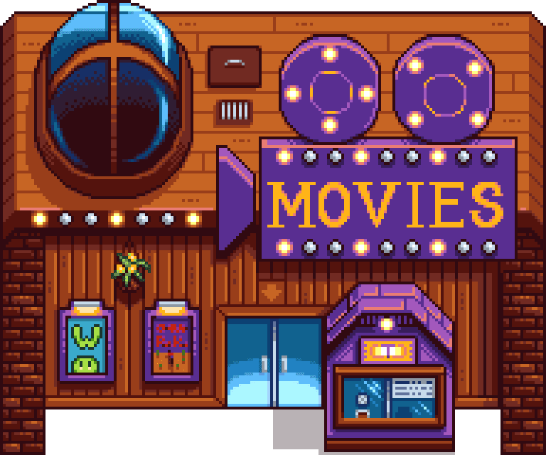 The Movie Theater reward from completing the missing bundle in Stardew Valley.
