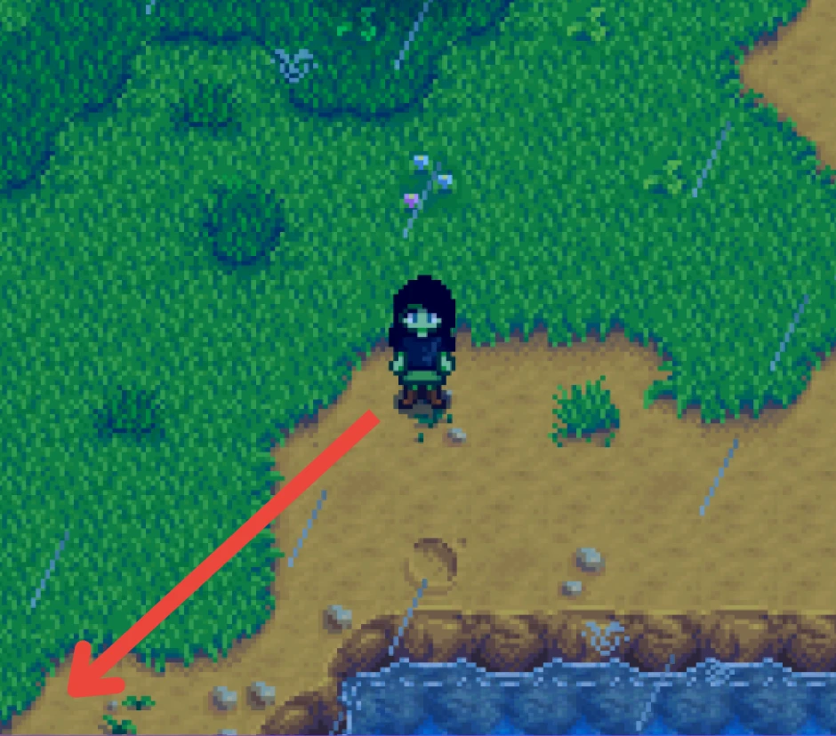 Step 4 of directions leading to Robin's Axe in Stardew Valley
