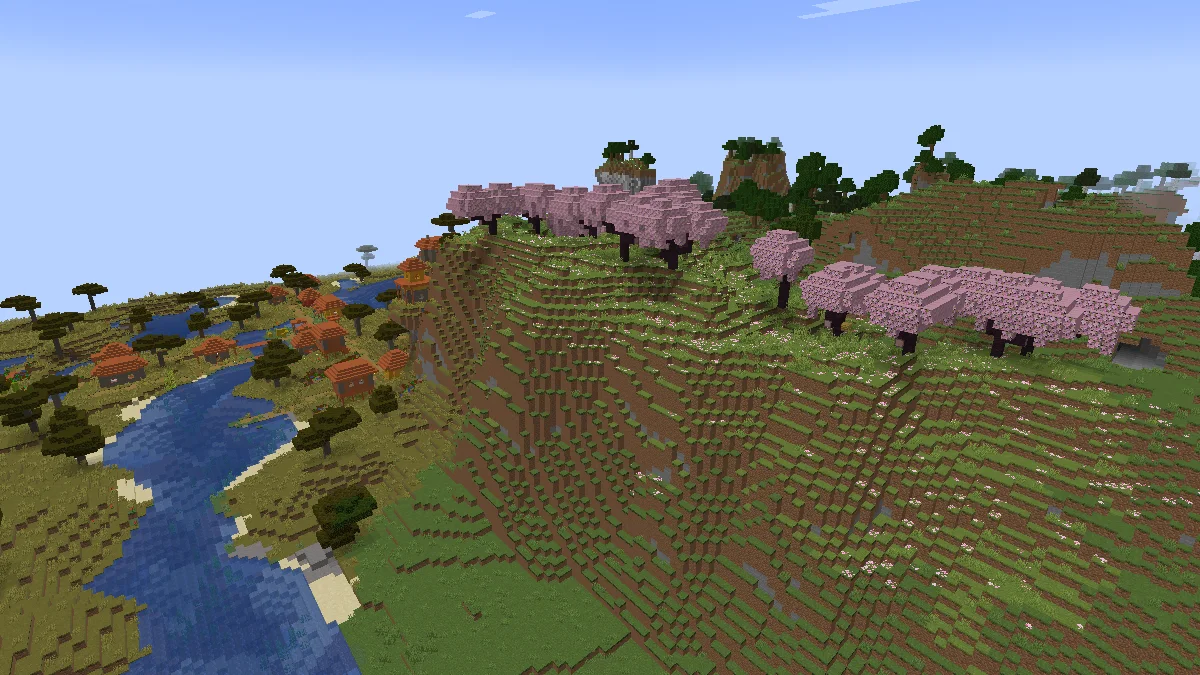 Handful Cherry Trees with a Savanna Village in the background