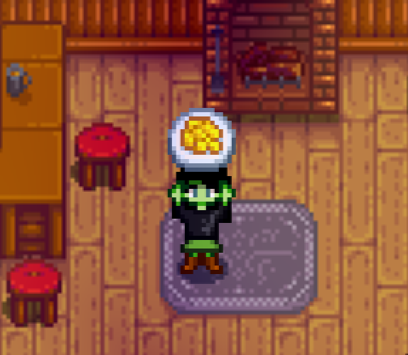 Character with Omelette Stardew Valley