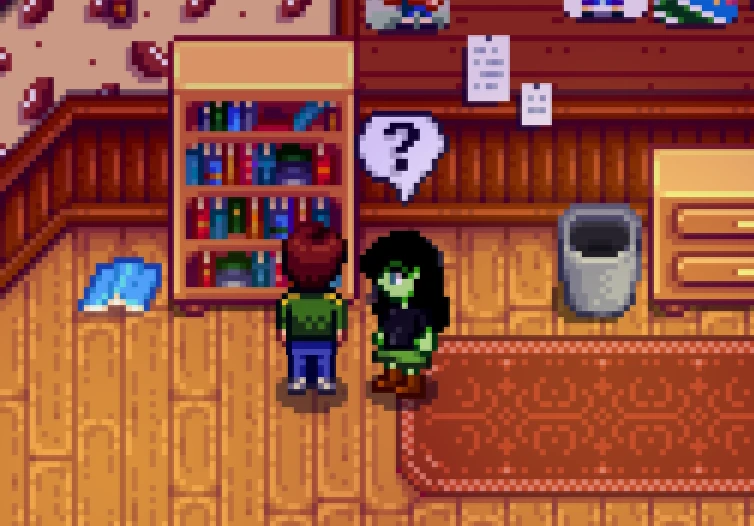 Five Heart Scene, Alex doubting his intelligence Stardew Valley