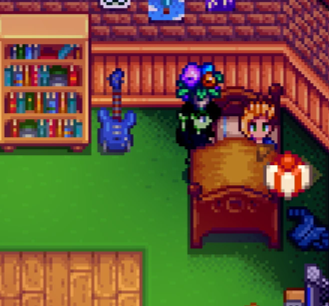 Gifting Sam a bouquet Stardew Valley