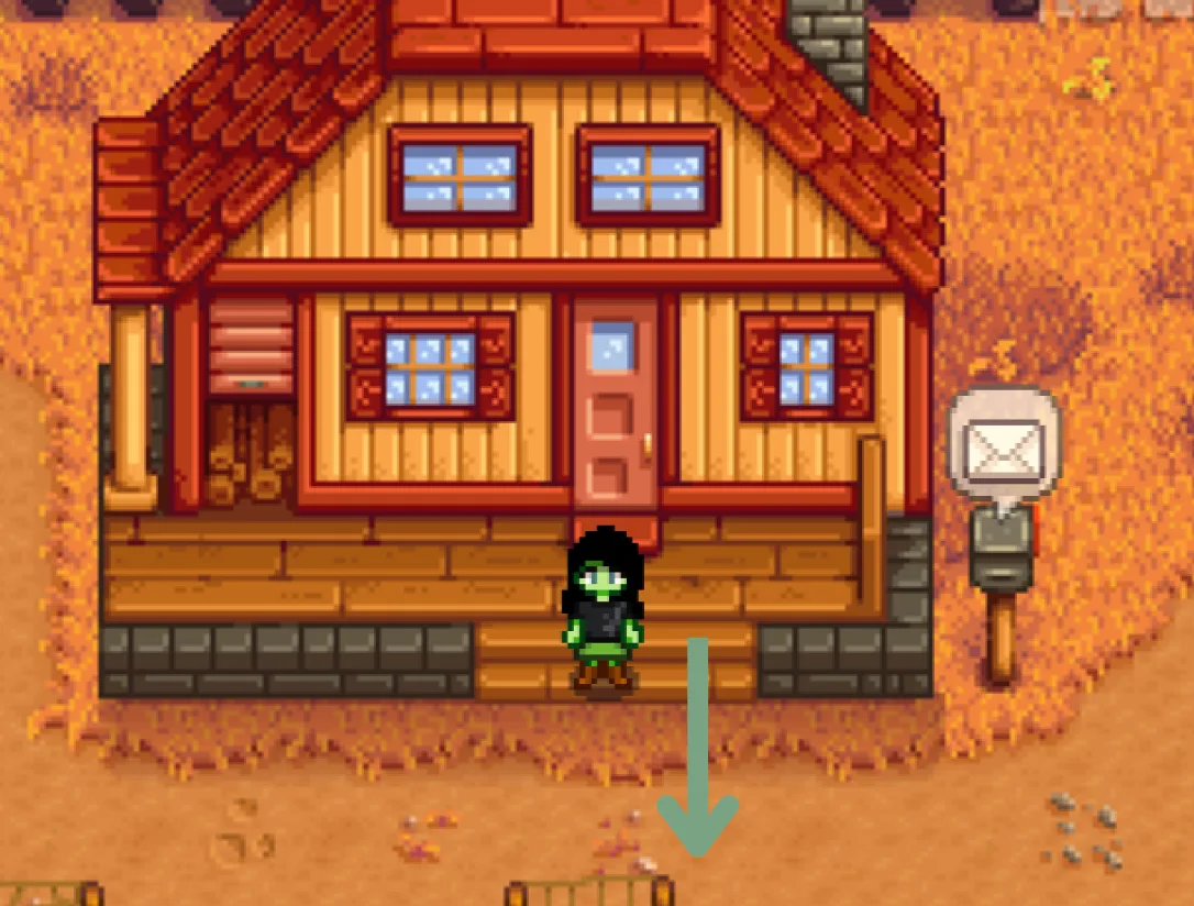 Step one to Sam's House Stardew Valley